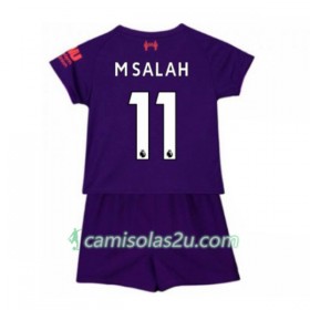 Camisolas de Futebol Liverpool M Salah 11 Criança Equipamento Alternativa 2018/19 Manga Curta